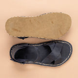 Blue Criss-Cross Barefoot Sandals from Atlantis Handmade Shoes