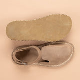 Tan Closed Toe Barefoot Sandals from Atlantis Handmade Shoes