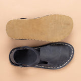 Blue Closed Toe Barefoot Sandals from Atlantis Handmade Shoes