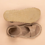 Tan Criss-Cross Barefoot Sandals from Atlantis Handmade Shoes