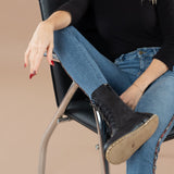 Women's Black Barefoot High Ankle Boots from Atlantis Handmade Shoes