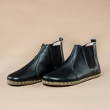 Men's Black Barefoot Chelsea Boots From Atlantis Handmade Shoes