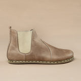 Men's Tan Barefoot Chelsea Boots from Atlantis Handmade Shoes