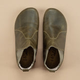 Women's Green Barefoot Chelsea Boots from Atlantis Handmade Shoes