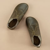 Women's Green Barefoot Chelsea Boots from Atlantis Handmade Shoes