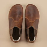 Women's Coffee Barefoot Chelsea Boots from Atlantis Handmade Shoes
