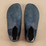 Men's Blue Barefoot Chelsea Boots From Atlantis Handmade Shoes