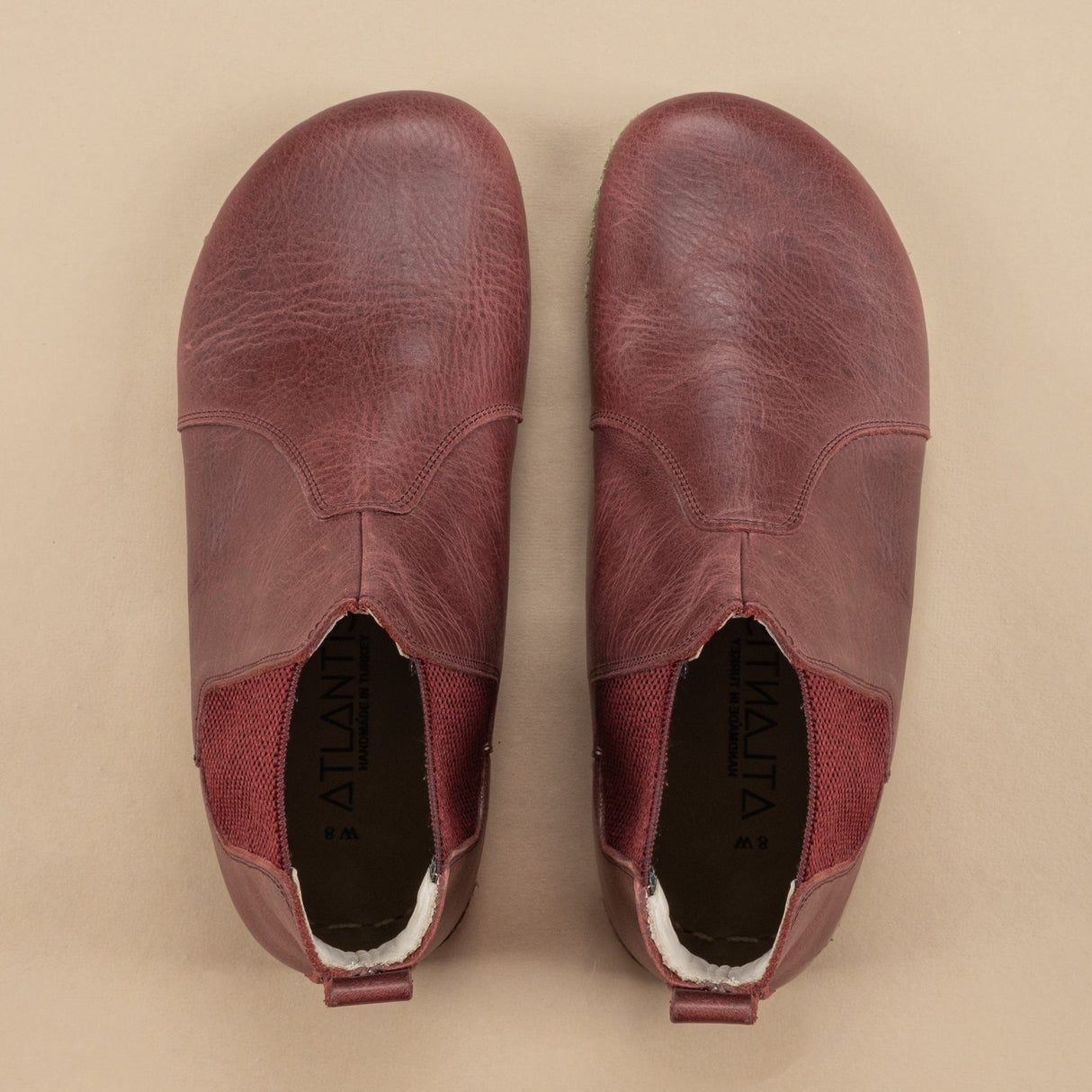 Women's Scarlet Barefoot Chelsea Boots from Atlantis Handmade Shoes