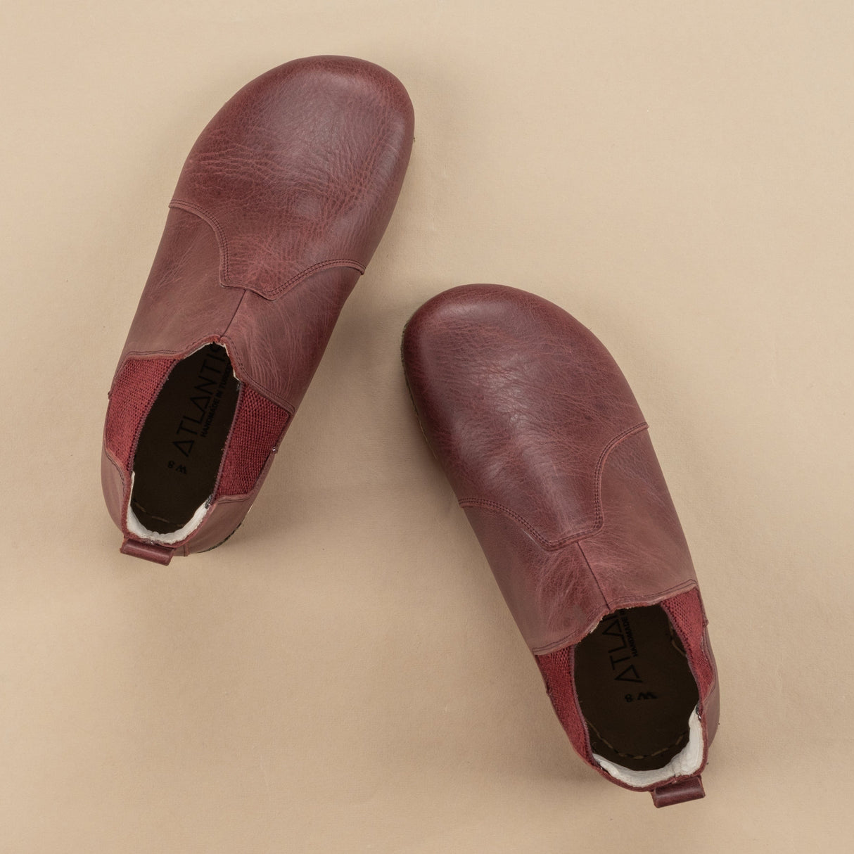 Women's Scarlet Barefoot Chelsea Boots from Atlantis Handmade Shoes