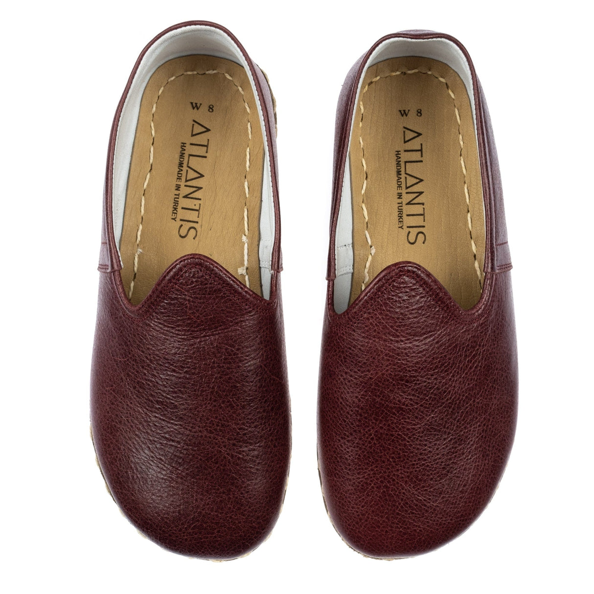 Men's Bordeaux Barefoots from Atlantis Handmade Shoes