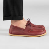 Women's Red Boat Shoes from Atlantis Handmade Shoes