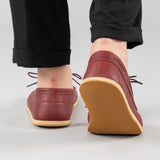Men's Red Boat Shoes from Atlantis Handmade Shoes
