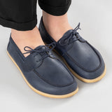 Women's Blue Boat Shoes from Atlantis Handmade Shoes