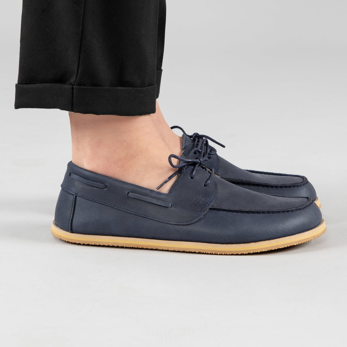 Women's Blue Boat Shoes from Atlantis Handmade Shoes