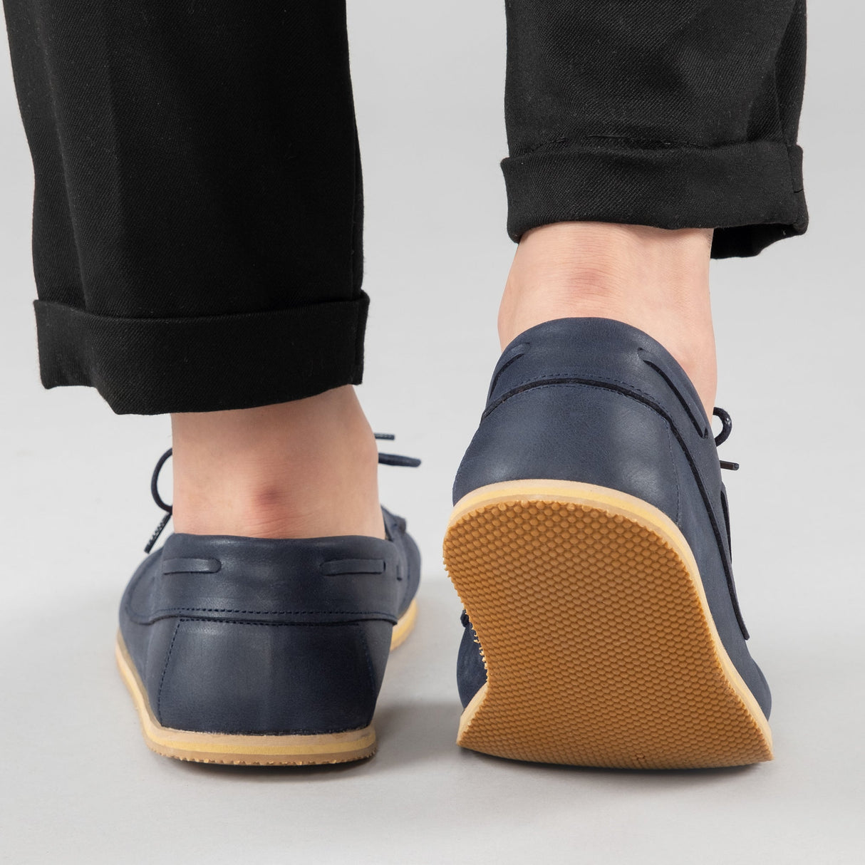 Women's Blue Boat Shoes from Atlantis Handmade Shoes