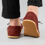 Women's Burgundy Boat Shoes from Atlantis Handmade Shoes