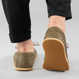 Women's Green Boat Shoes from Atlantis Handmade Shoes