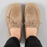 Men's Tan Boat Shoes from Atlantis Handmade Shoes