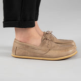 Men's Tan Boat Shoes from Atlantis Handmade Shoes