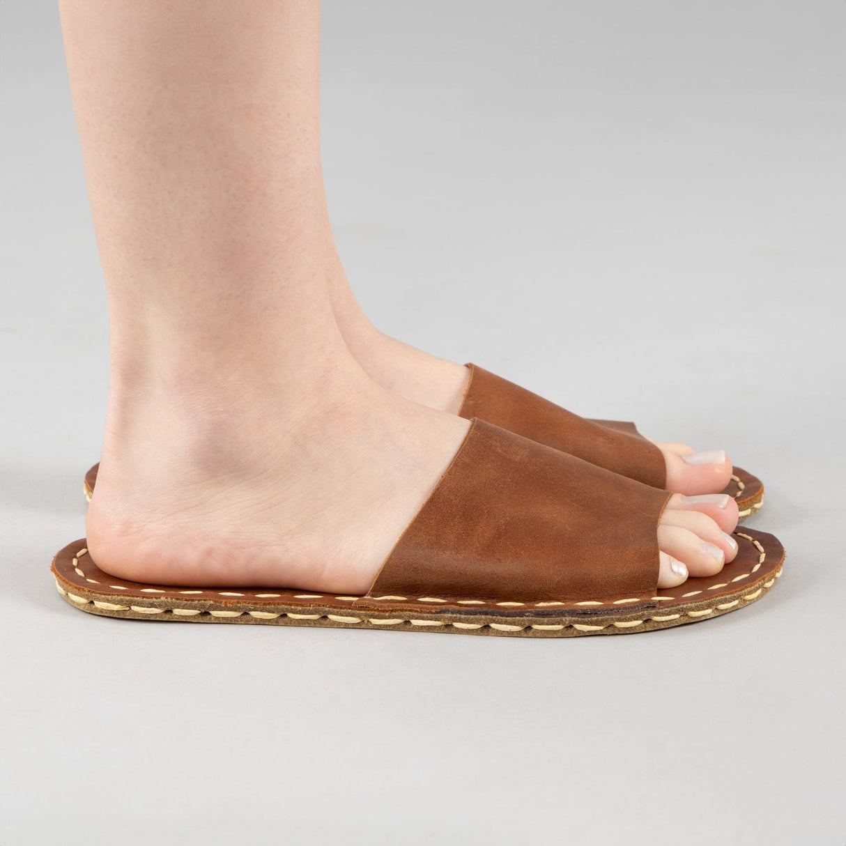 Lion Barefoot Slide Sandals from Atlantis Handmade Shoes