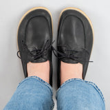 Men's Black Boat Shoes from Atlantis Handmade Shoes
