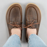 Women's Coffee Boat Shoes from Atlantis Handmade Shoes