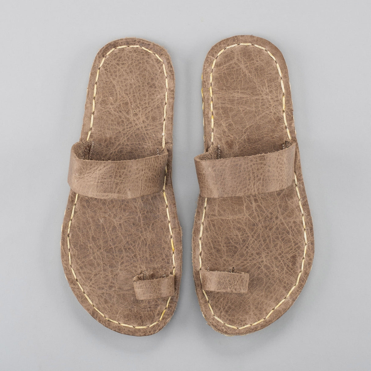 Tan Barefoot Thong Sandals from Atlantis Handmade Shoes