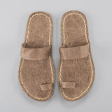 Tan Barefoot Thong Sandals from Atlantis Handmade Shoes