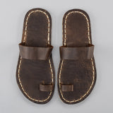 Coffee Barefoot Thong Sandals from Atlantis Handmade Shoes