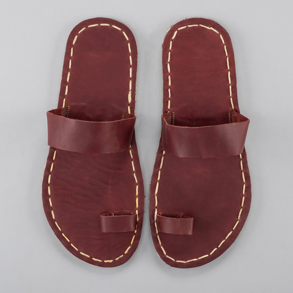 Red Barefoot Thong Sandals from Atlantis Handmade Shoes
