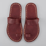 Red Barefoot Thong Sandals from Atlantis Handmade Shoes