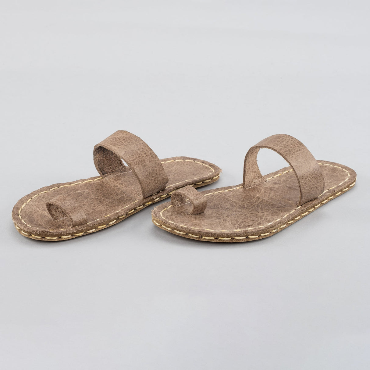 Tan Barefoot Thong Sandals from Atlantis Handmade Shoes