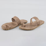 Tan Barefoot Thong Sandals from Atlantis Handmade Shoes