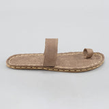 Tan Barefoot Thong Sandals from Atlantis Handmade Shoes