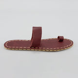 Red Barefoot Thong Sandals from Atlantis Handmade Shoes