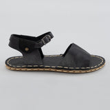 Black Opened Toe Barefoot Sandals from Atlantis Handmade Shoes