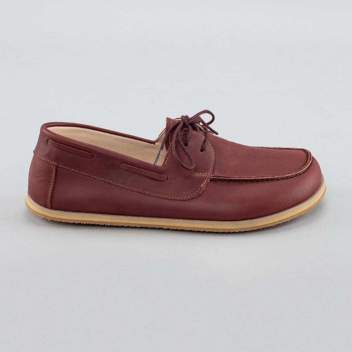 Men's Red Boat Shoes from Atlantis Handmade Shoes
