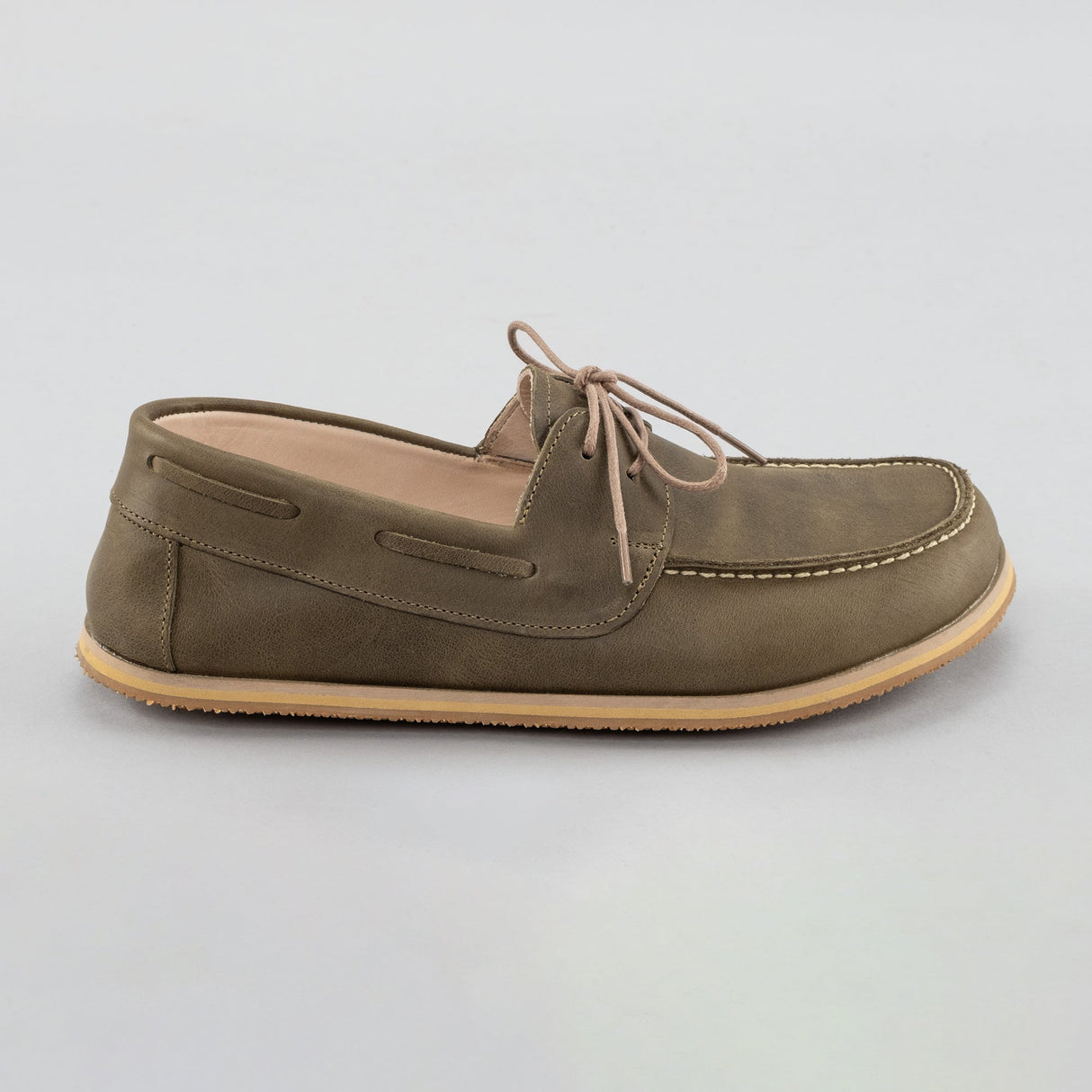 Women's Green Boat Shoes from Atlantis Handmade Shoes
