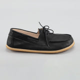 Women's Black Boat Shoes from Atlantis Handmade Shoes