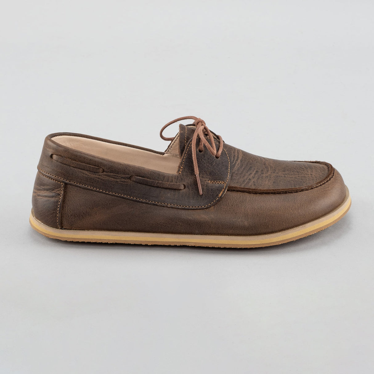 Men's Coffee Boat Shoes from Atlantis Handmade Shoes