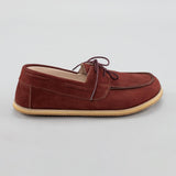 Women's Burgundy Boat Shoes from Atlantis Handmade Shoes