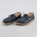 Women's Blue Boat Shoes from Atlantis Handmade Shoes