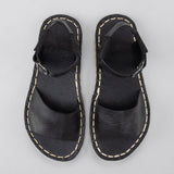 Black Opened Toe Barefoot Sandals from Atlantis Handmade Shoes