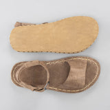 Tan Opened Toe Barefoot Sandals from Atlantis Handmade Shoes