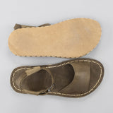Green Opened Toe Barefoot Sandals from Atlantis Handmade Shoes