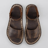Coffee Opened Toe Barefoot Sandals from Atlantis Handmade Shoes