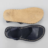 Blue Opened Toe Barefoot Sandals from Atlantis Handmade Shoes