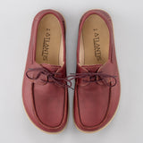 Men's Red Boat Shoes from Atlantis Handmade Shoes
