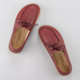Men's Red Boat Shoes from Atlantis Handmade Shoes