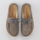 Men's Gray Boat Shoes from Atlantis Handmade Shoes